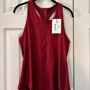 Cranberry Effortless Tank-Long (L) NWT